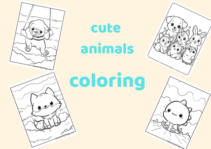 Over 50 animal coloring pages for children - kiddolittlepaws