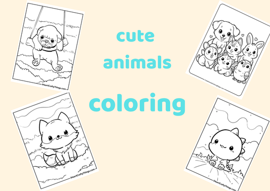 Over 50 animal coloring pages for children - kiddolittlepaws